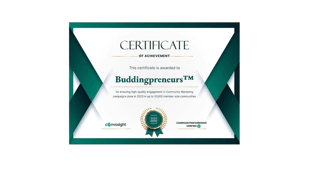 Startup India Acknowledgment